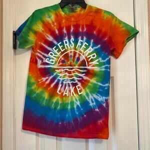 Tie Dye Greers Ferry adult Small tshirt